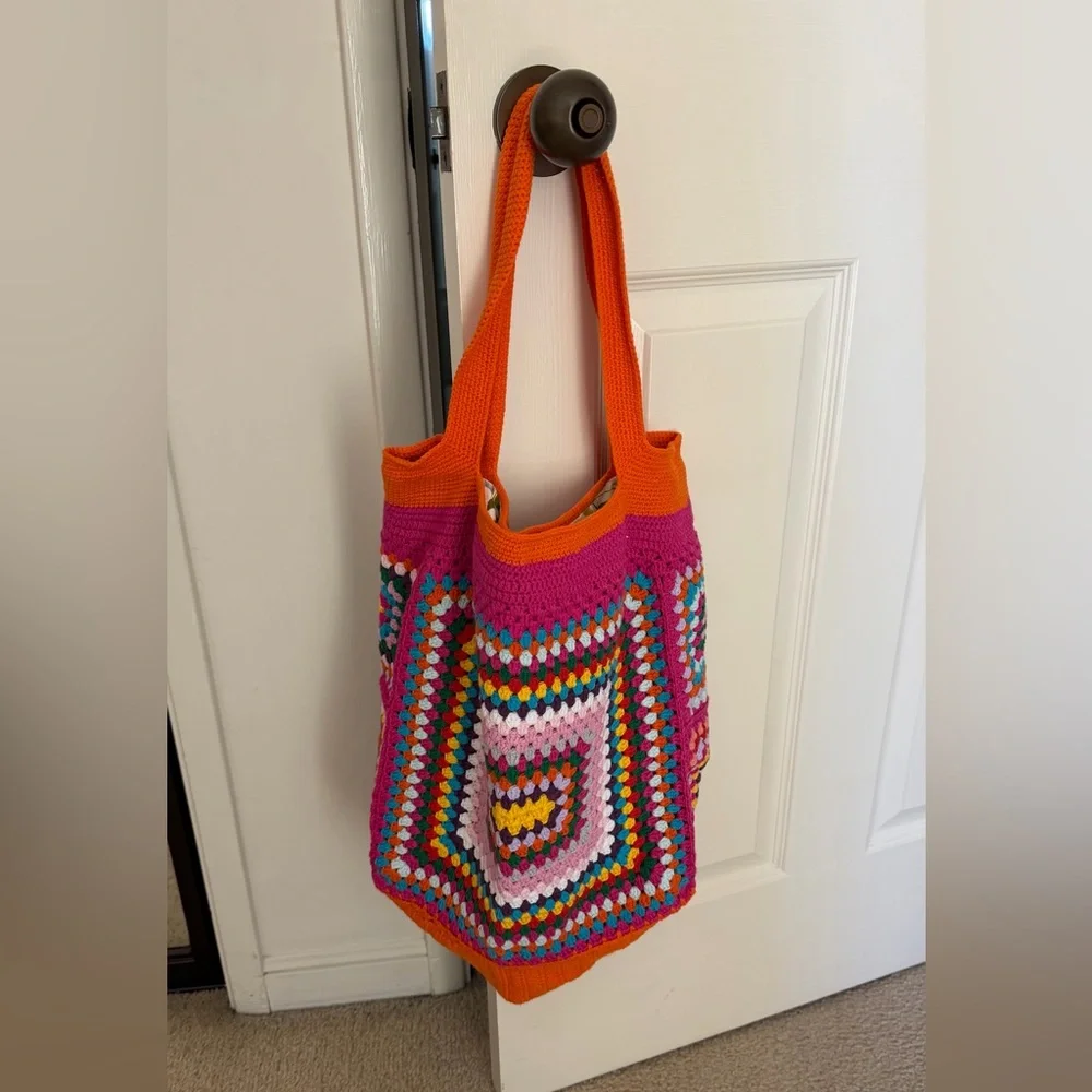 Hand Crocheted Tote Bag - Picture 4 of 4